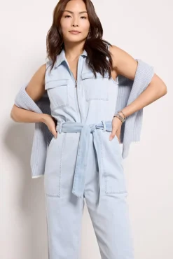 Jumpsuits & Rompers<CLOTH AND STONE Scarlett Jumpsuit Coastalmistwash
