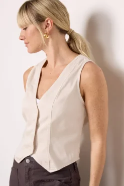 Blazers & Jackets<CLOTH AND STONE Seamed Vest Foggydawn