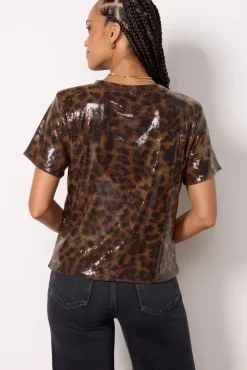 Tops & Tees<SANCTUARY Sequin Perfect Tee Nightspots