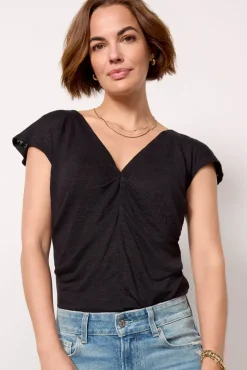 Tops & Tees<LNA Seri Brushed Top Black