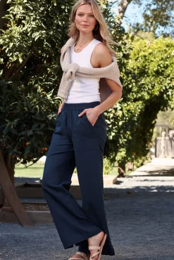 Pants & Leggings<MICHAEL STARS Shae Linen Pant Nocturnal