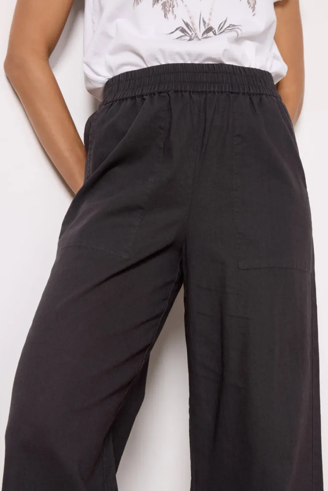 Pants & Leggings<MICHAEL STARS Shae Linen Pant Washedblack