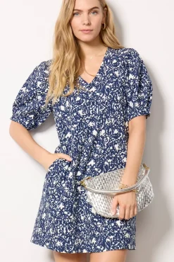 Dresses<EVEREVE Shay Dress Navyprint
