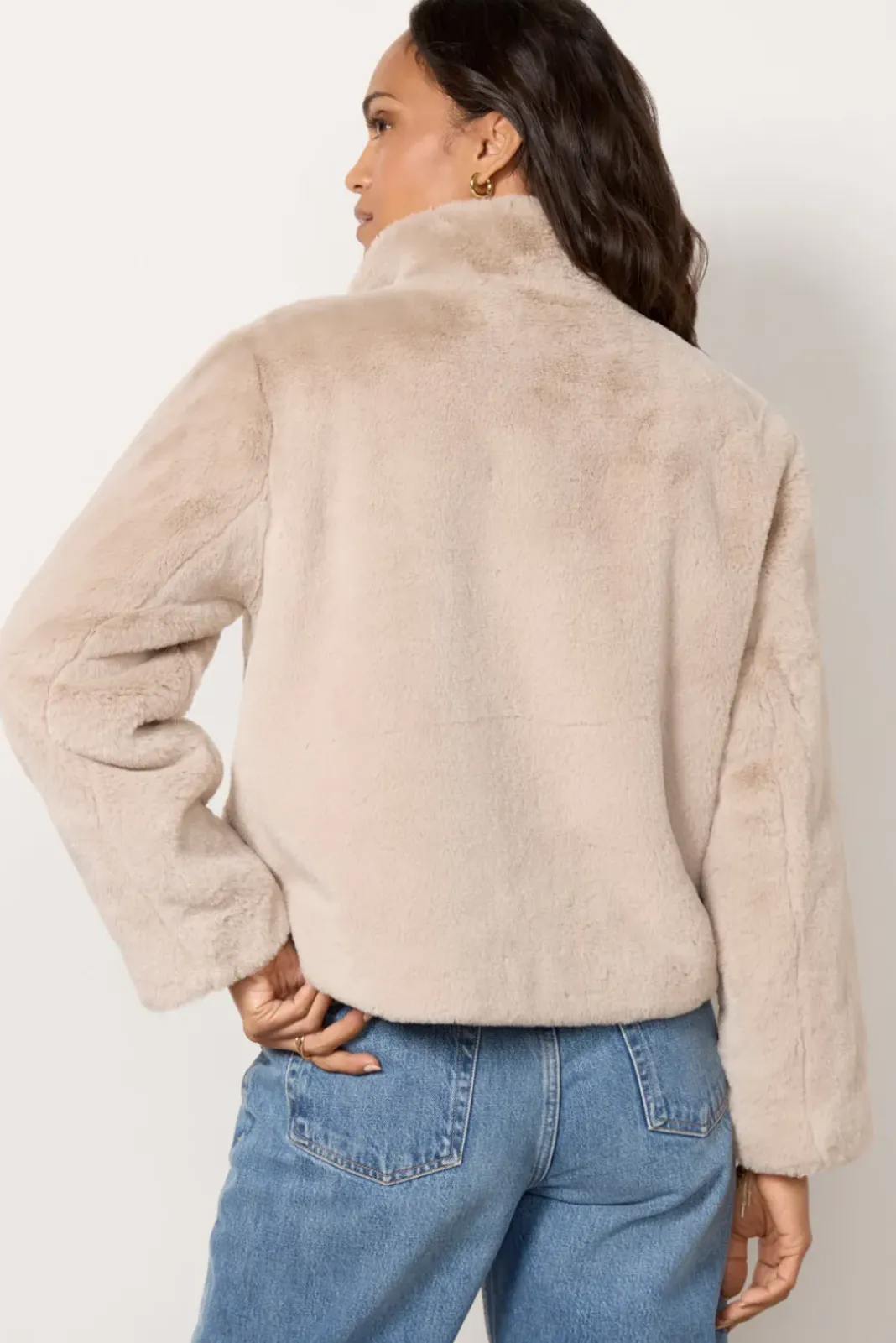 Blazers & Jackets<VELVET Sheena Fur Coat Ash