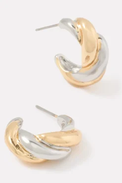 Jewelry<EVEREVE Sheridan Two Tone Hoops Twotone