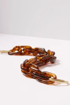 Bags<CLARE V. Shortie Strap Tortoiseresin