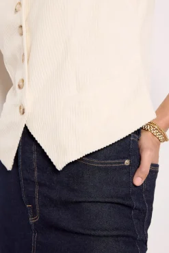 Blazers & Jackets<EVEREVE Sierra Corduroy Vest Offwhite