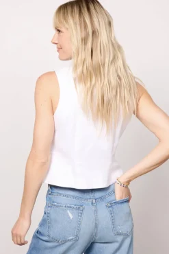 Blazers & Jackets<EVEREVE Sierra Denim Vest White