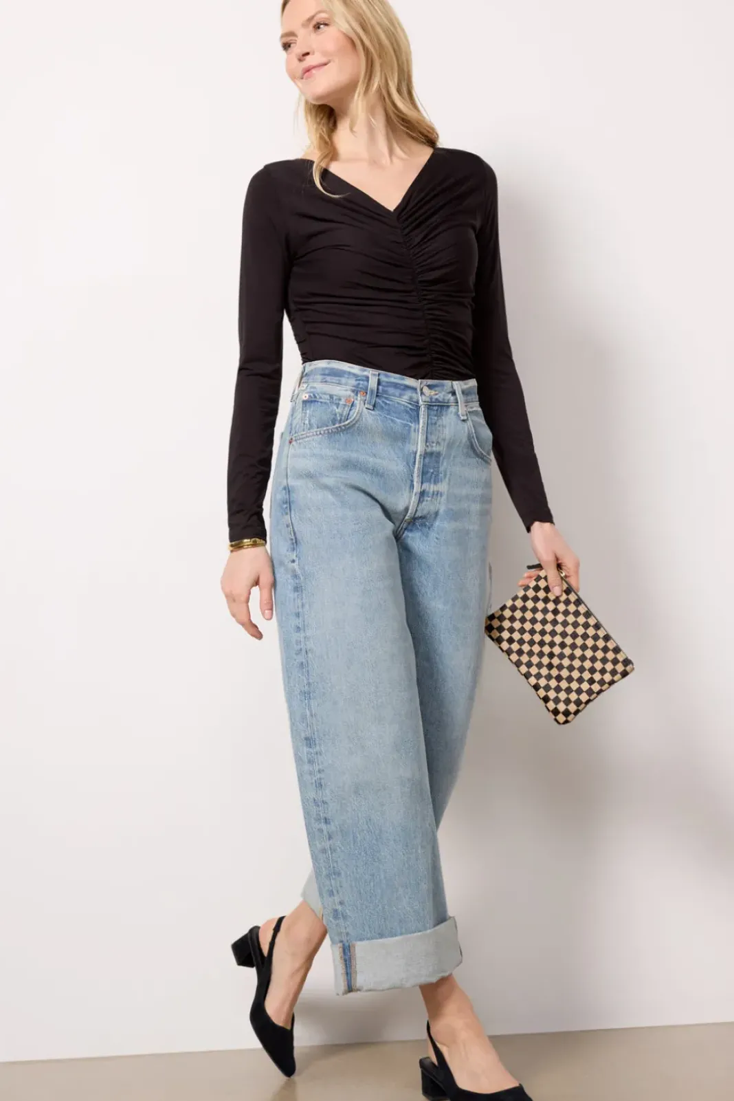 Tops & Tees<LNA Simone Top Black