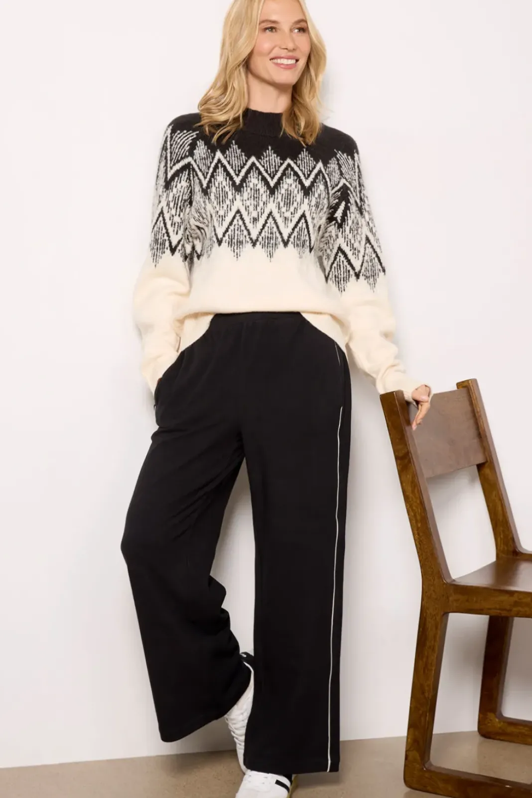 Sweaters<VARLEY Siren Relaxed Jaquard Sweater Ivory