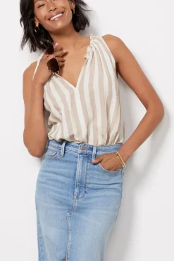 Skirts<GOOD AMERICAN Slit Front Midi Skirt Blue598
