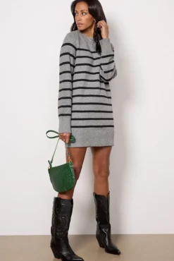 Dresses<SANCTUARY So Soft Sweater Dress Htrash/Blackstripe