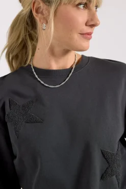 Sweatshirts<RAILS Sonia Sweatshirt Washedblack