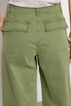 Pants & Leggings<PISTOLA Sophia Wide Leg Utility Pant Basil