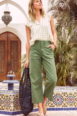 Pants & Leggings<PISTOLA Sophia Wide Leg Utility Pant Basil