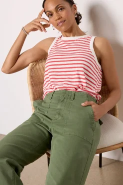 Pants & Leggings<PISTOLA Sophia Wide Leg Utility Pant Basil