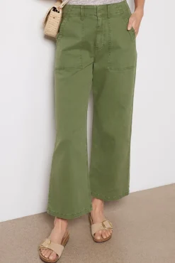 Pants & Leggings<PISTOLA Sophia Wide Leg Utility Pant Basil