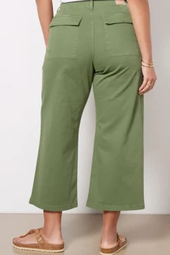 Pants & Leggings<PISTOLA Sophia Wide Leg Utility Pant Basil