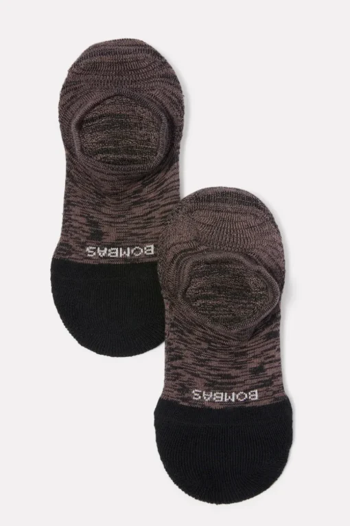 Socks<BOMBAS Spacedye Cushion No Show Mineralblack/Purple