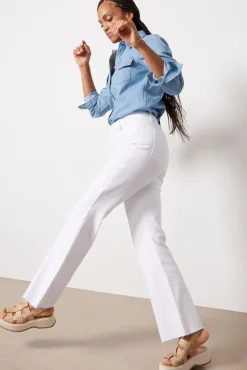 Jeans<KUT FROM THE KLOTH Stella Flare Opticwhite