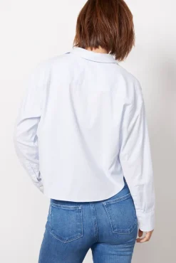 Tops & Tees<FAHERTY Stretch Oxford Crop Shirt Classicstripe