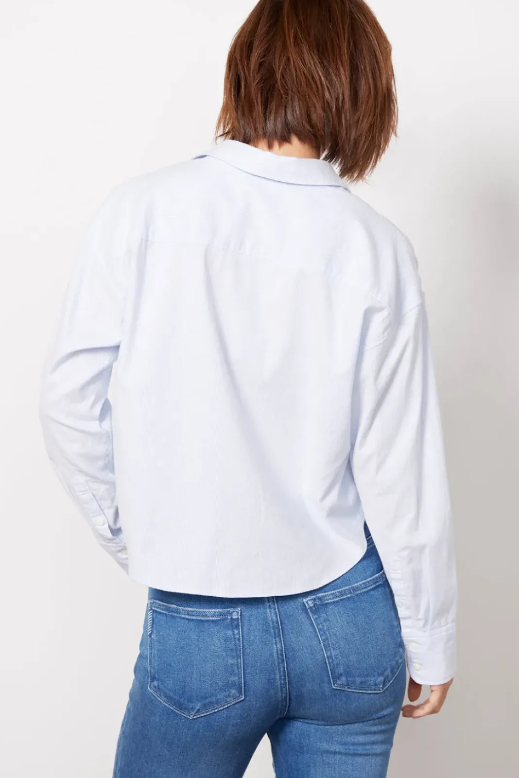 Tops & Tees<FAHERTY Stretch Oxford Crop Shirt Classicstripe