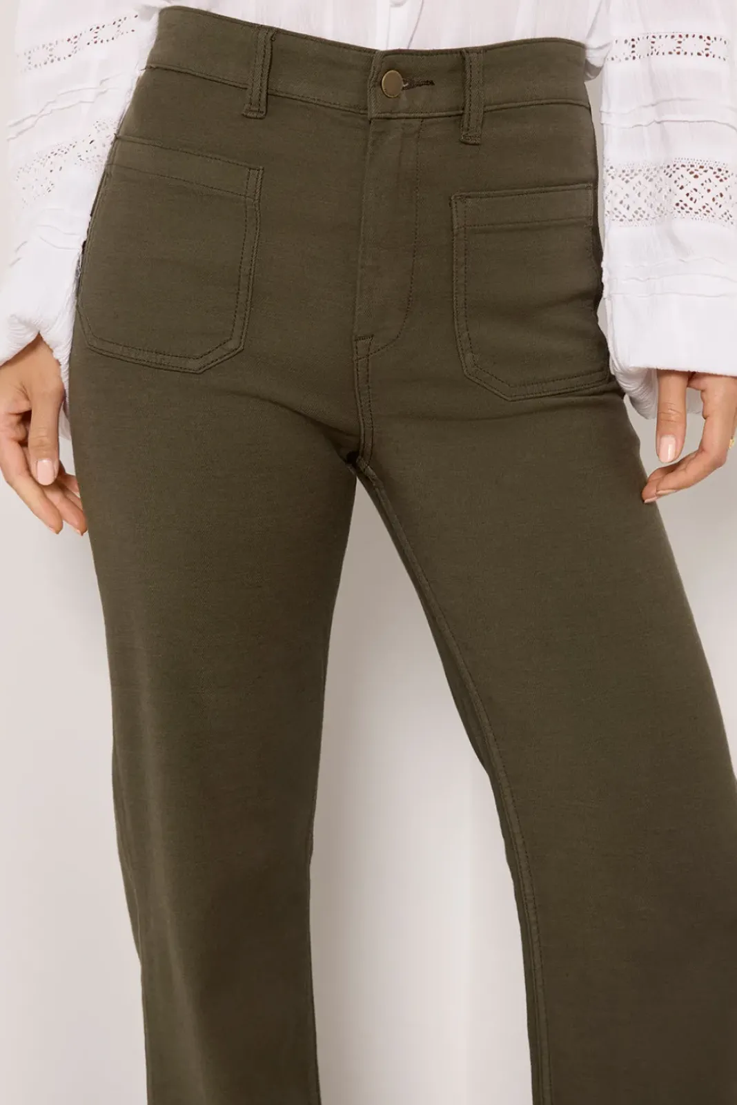 Pants & Leggings<FAHERTY Stretch Terry Patch Pocket Pant Forestolive