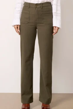 Pants & Leggings<FAHERTY Stretch Terry Patch Pocket Pant Forestolive