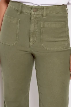 Pants & Leggings<FAHERTY Stretch Terry Patch Pocket Pant Militaryolive