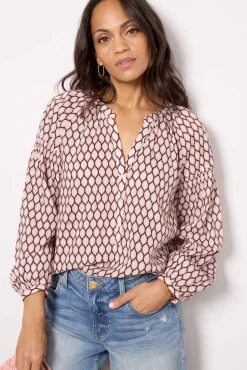Tops & Tees<SANCTUARY Sundays Best Popover Geocurveball