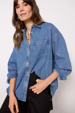 Tops & Tees<FAHERTY Sunfair Denim Shirt Beaconhillwash