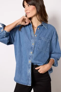 Tops & Tees<FAHERTY Sunfair Denim Shirt Beaconhillwash