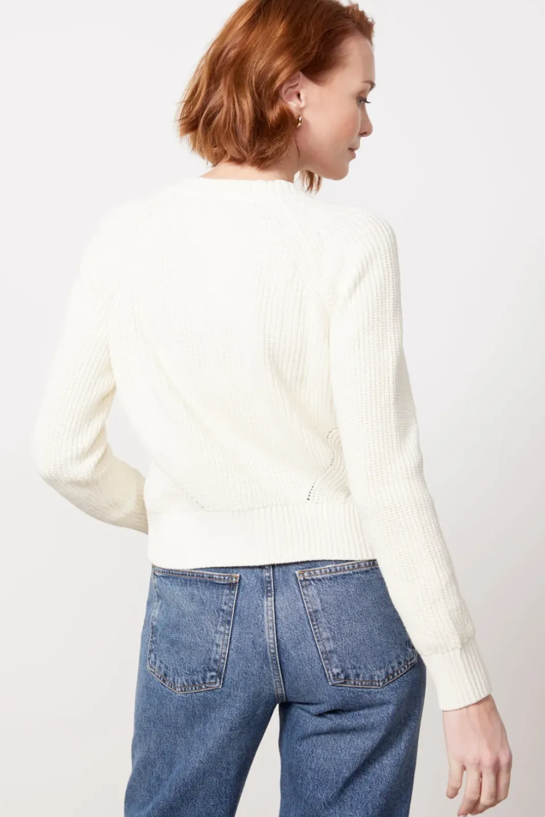 Sweaters<FAHERTY Sunwashed Fisherman Cardigan Egret