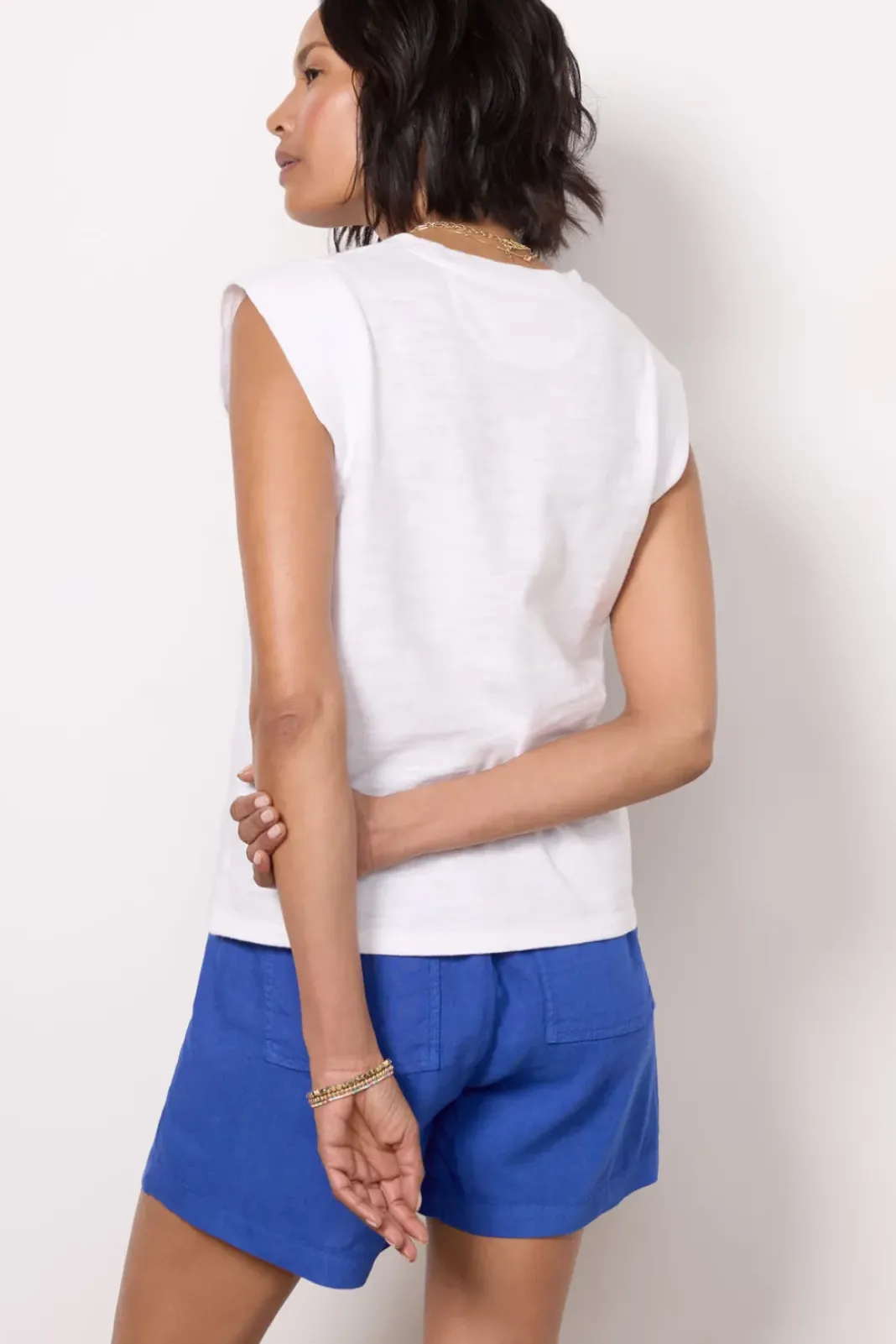 Tops & Tees<FAHERTY Sunwashed Slub Muscle Tank White
