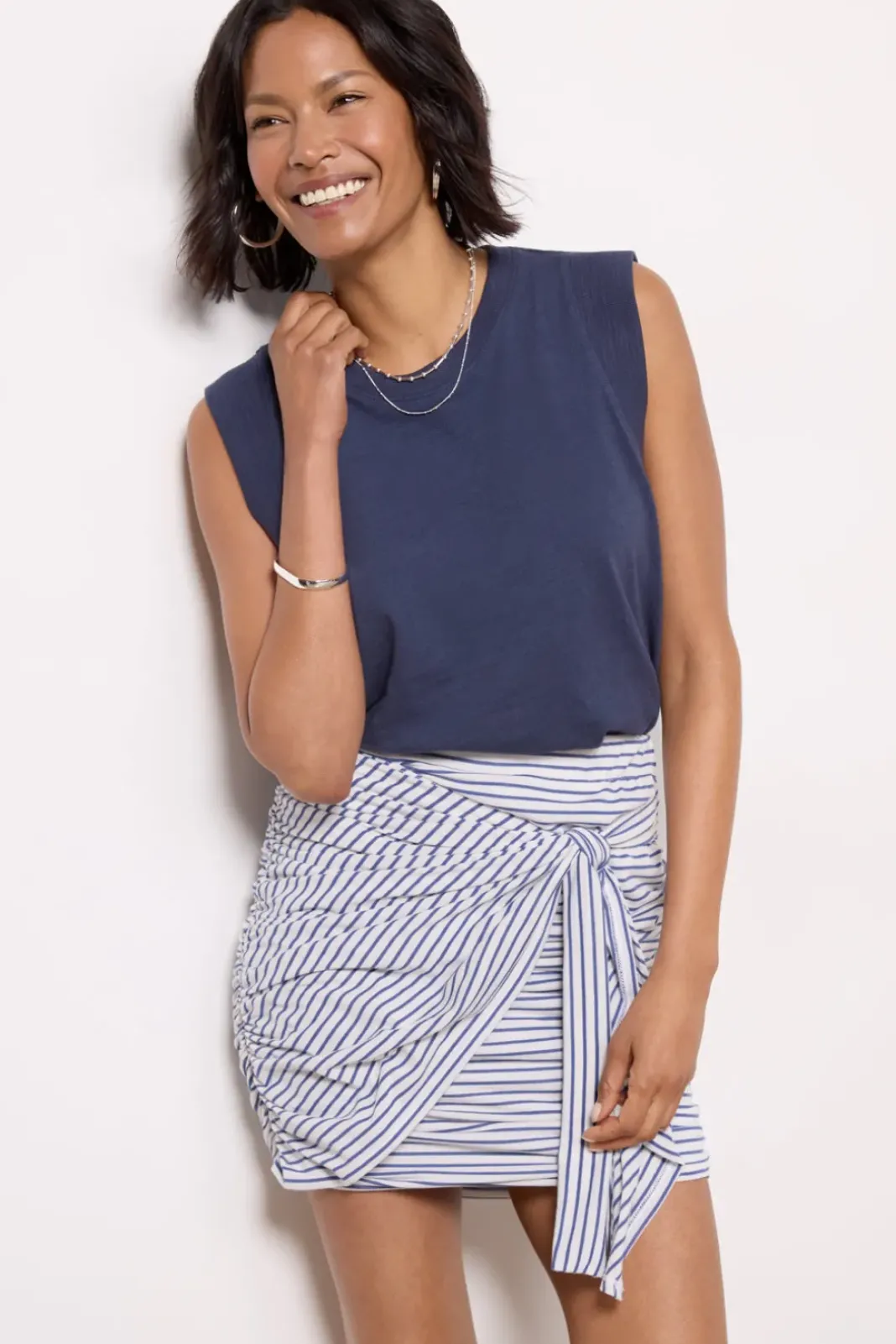 Tops & Tees<FAHERTY Sunwashed Slub Muscle Tank Navyblazer