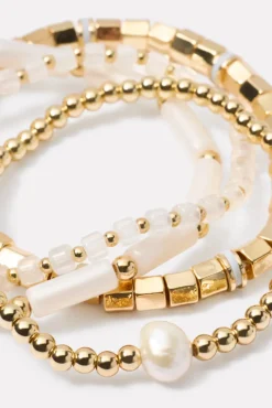 Jewelry<EVEREVE Susanna Bracelet Pack Gold/White