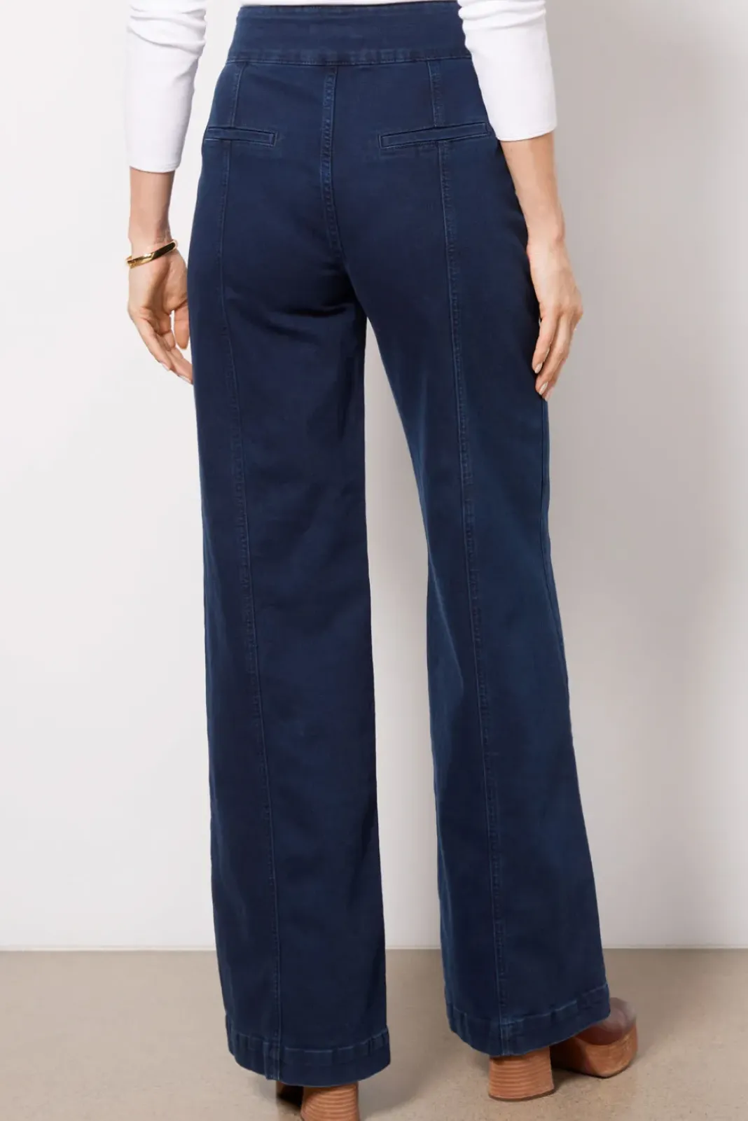 Jeans<FRAME Tailored Wide Leg Vivia