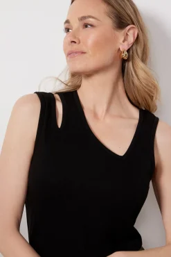 Tops & Tees<LNA Talia Rib Tank Black