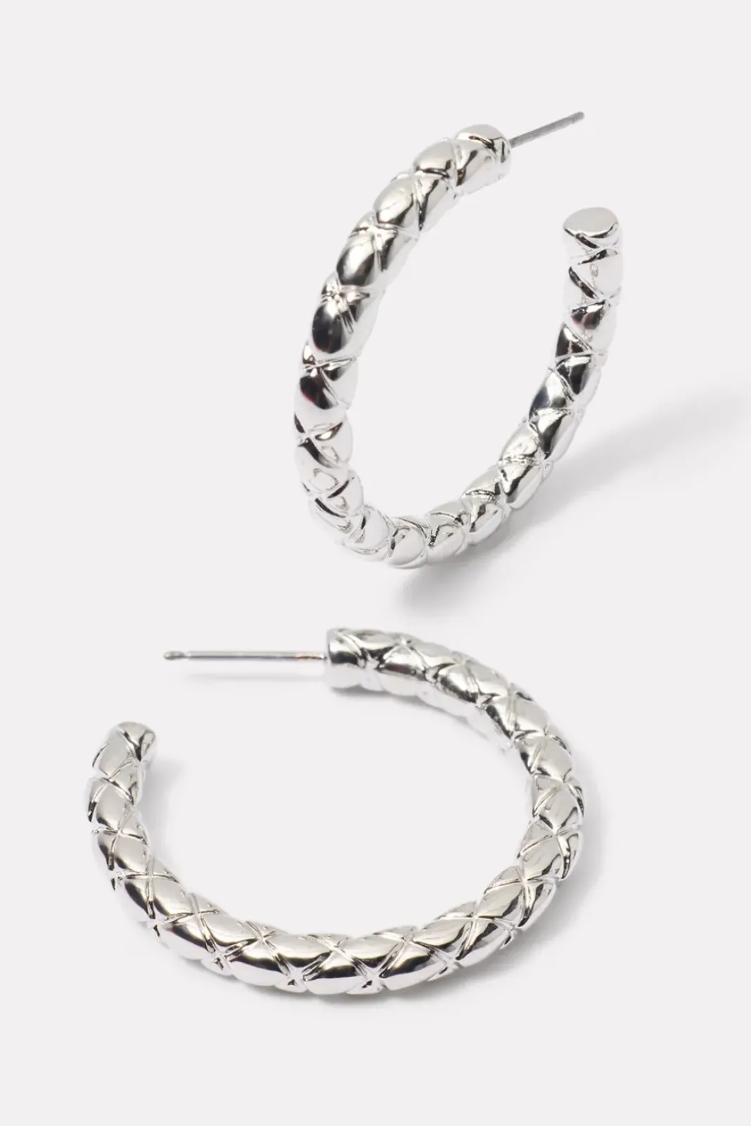 Jewelry<EVEREVE Tamra Textured Hoop Silver
