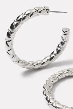 Jewelry<EVEREVE Tamra Textured Hoop Silver