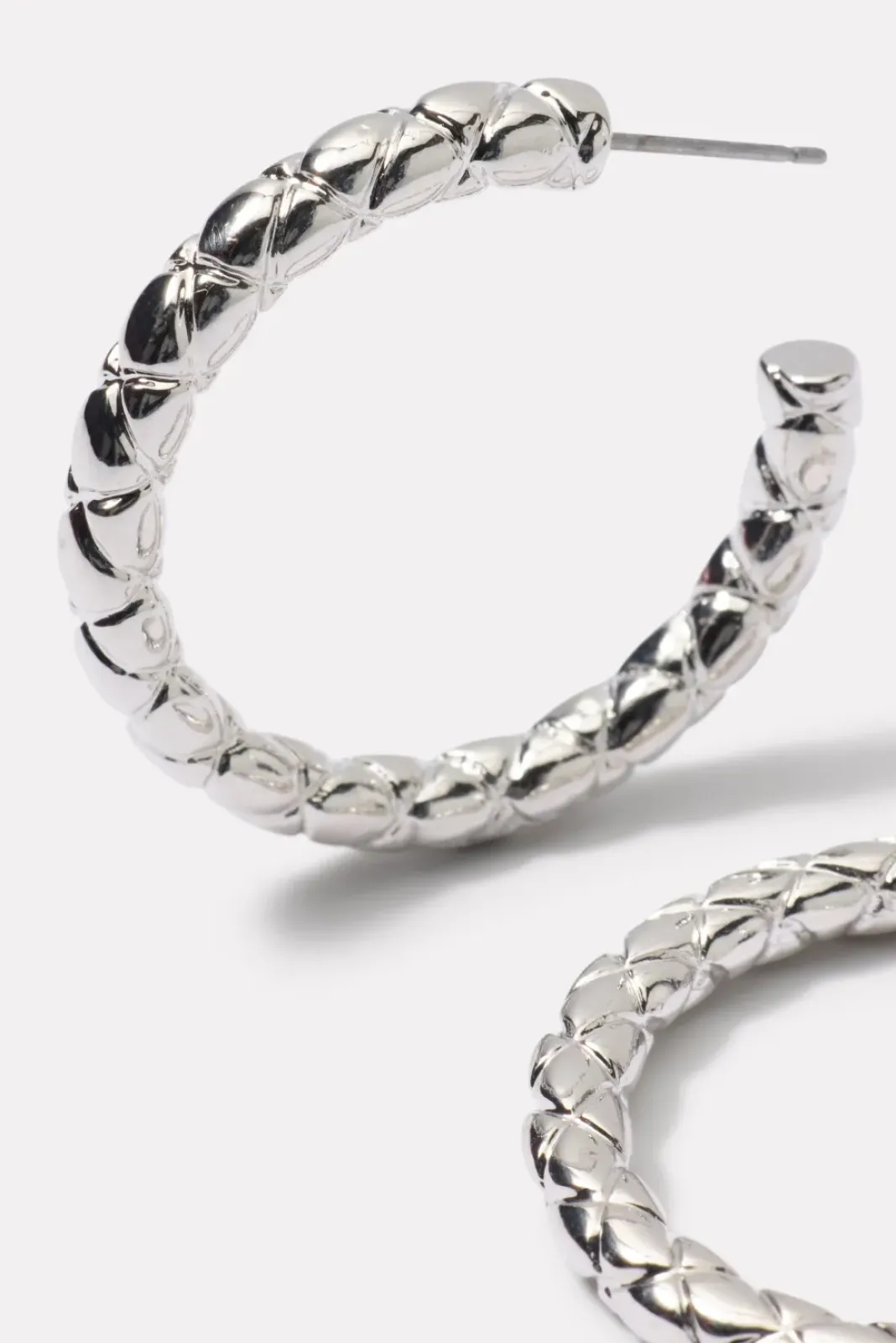 Jewelry<EVEREVE Tamra Textured Hoop Silver