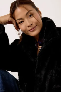 Blazers & Jackets<UGG Tash Faux Fur Jacket Black