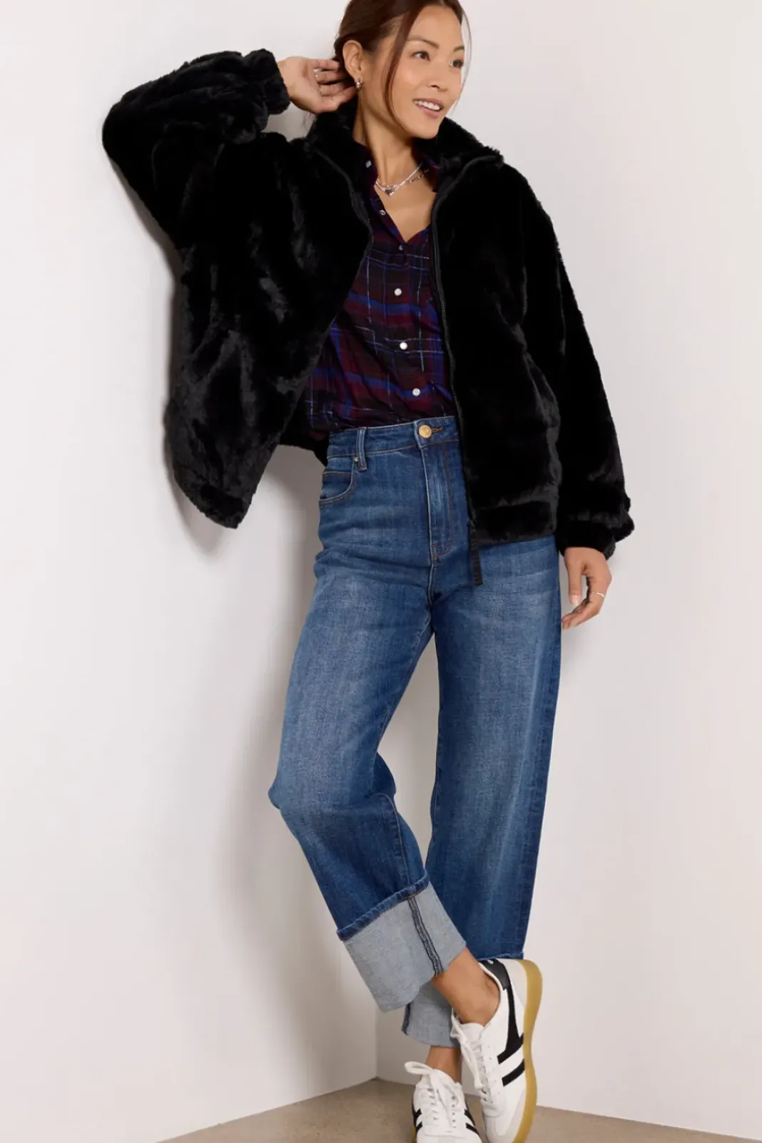 Blazers & Jackets<UGG Tash Faux Fur Jacket Black