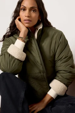 Blazers & Jackets<VELVET Tasha Puffer Jacket Army