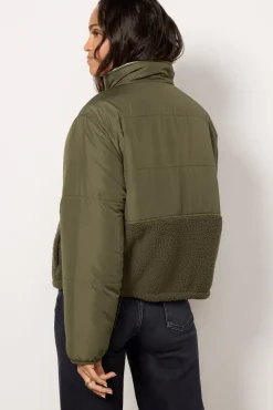 Blazers & Jackets<VELVET Tasha Puffer Jacket Army