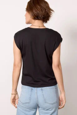 Tops & Tees<MICHAEL STARS Tati Ultra Rib Top Black