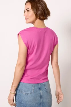 Tops & Tees<MICHAEL STARS Tati Ultra Rib Top Ultraviolet