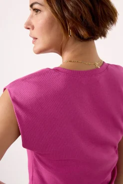 Tops & Tees<MICHAEL STARS Tati Ultra Rib Top Ultraviolet