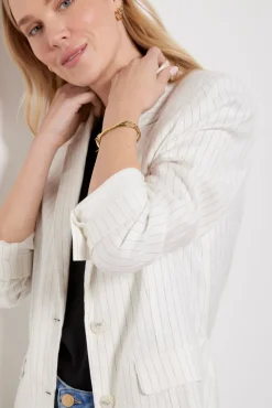 Blazers & Jackets<EVEREVE Taylor Pinstripe Blazer Ivorystripe