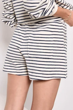 Shorts & Cutoffs|Matching Sets<RAILS Teddy Striped Short Sailorstripe